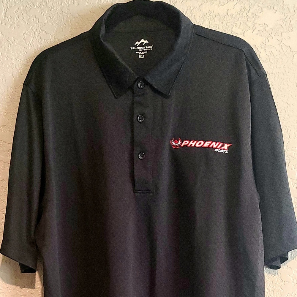 Tri-Mountain Black Polo Shirt